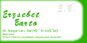 erzsebet barto business card